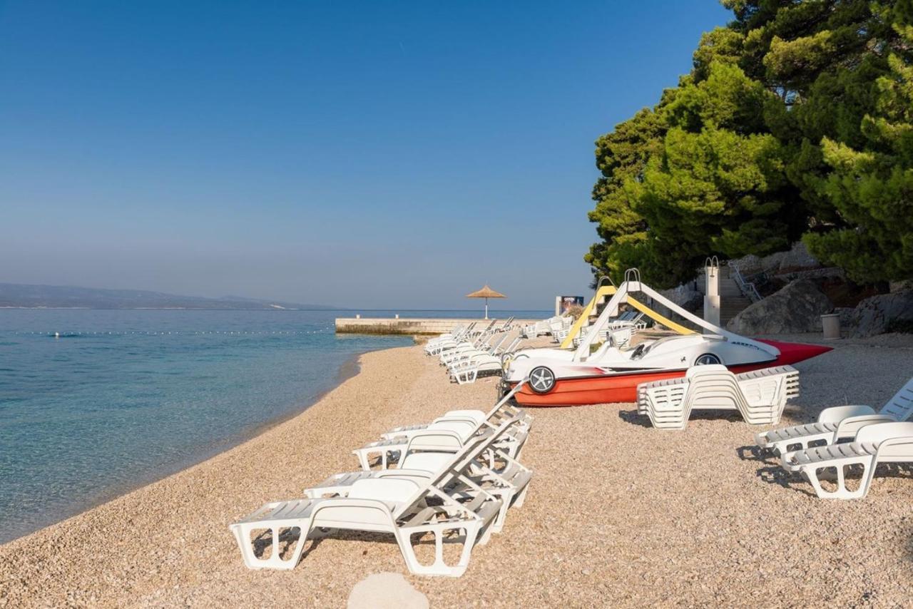 Luxury Seafront Villa Brela Pride With Private Heated Pool At The Beach In Brela - Baska Voda Zewnętrze zdjęcie